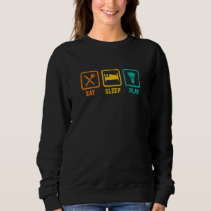 Eat Sleep Play Badminton Player Shuttlecock Sports Sweatshirt