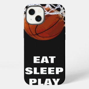 Eat Sleep Play Basketball Motivational iPhone Case