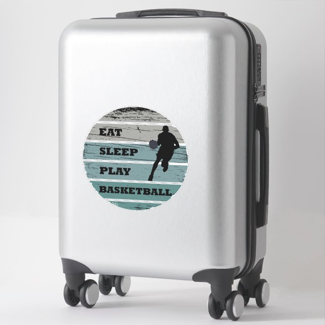 Eat sleep play basketball vintage retro (Suitcase)