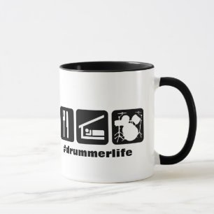 Eat Sleep Play Drums Icons Mug