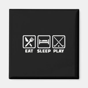 Eat Sleep Play Field Hockey Magnet