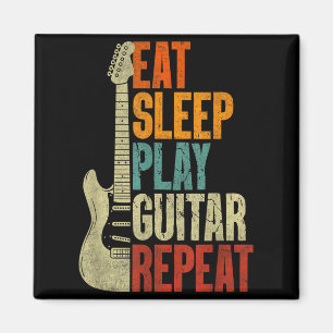 Eat Sleep Play Guitar for Men Women Guitarists Magnet