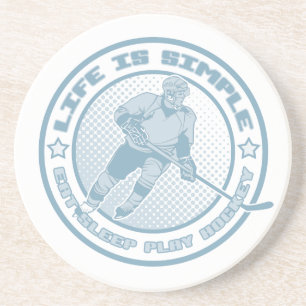 Eat, Sleep, Play Hockey Coaster