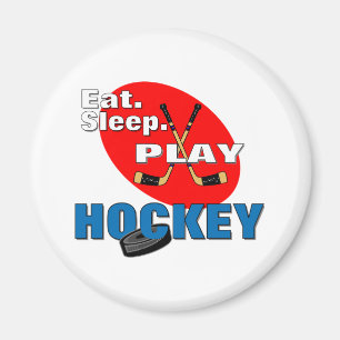 Eat Sleep Play Hockey Magnet