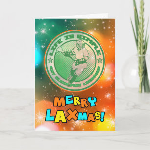 Eat, Sleep, Play Lacrosse Christmas Card