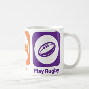 Eat Sleep Play Rugby Coffee Mug