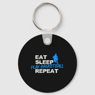 Eat Sleep Play Sketll Repeat Key Ring