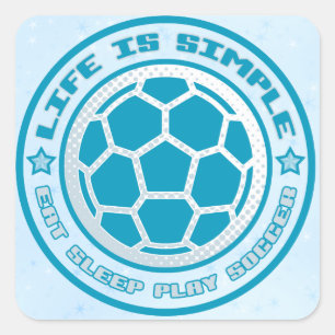Eat, Sleep, Play Soccer Stickers