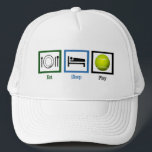 Eat Sleep Play Tennis Trucker Hat<br><div class="desc">Tennis is my obsession and my life.</div>