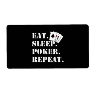 Eat Sleep Poker Repeat Casino Saying Poker