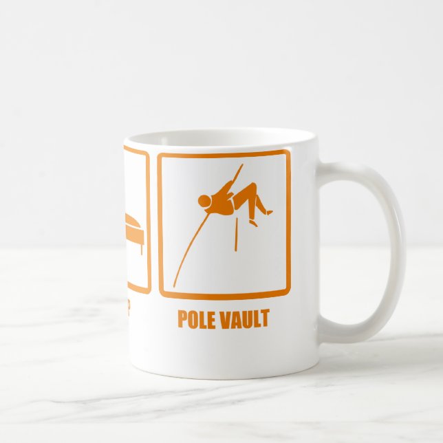 Eat Sleep Pole Vault Coffee Mug (Right)