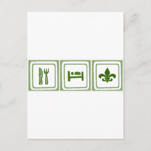 Eat Sleep... Postcard