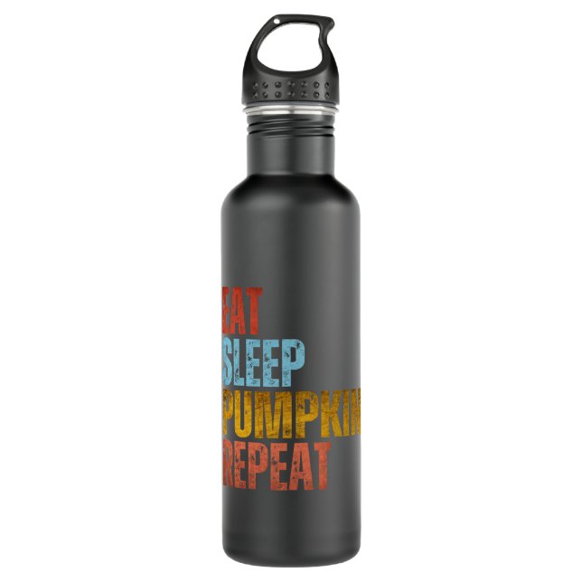 EAT SLEEP PUMPKIN REPEAT 710 ML WATER BOTTLE (Front)