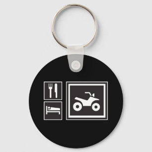 Eat Sleep QUAD! Key Ring