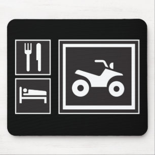 Eat Sleep QUAD! Mouse Pad