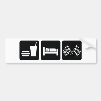 Eat Sleep Race Bumper Sticker