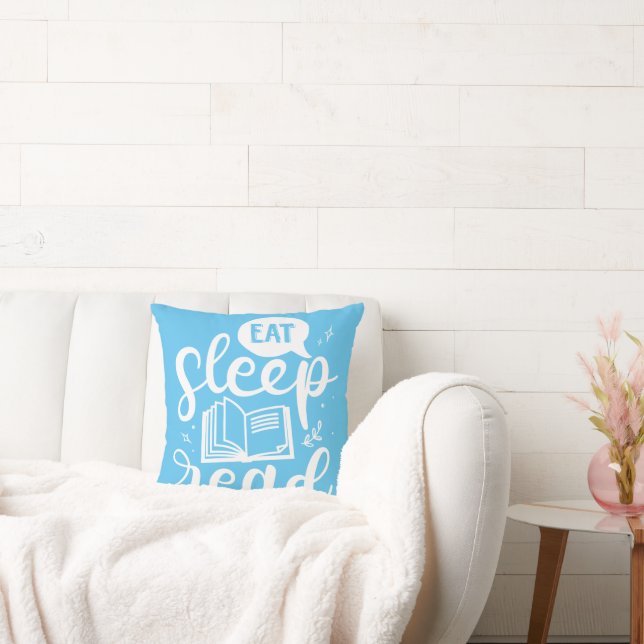 Eat Sleep Read Book Lover Cushion (Couch)