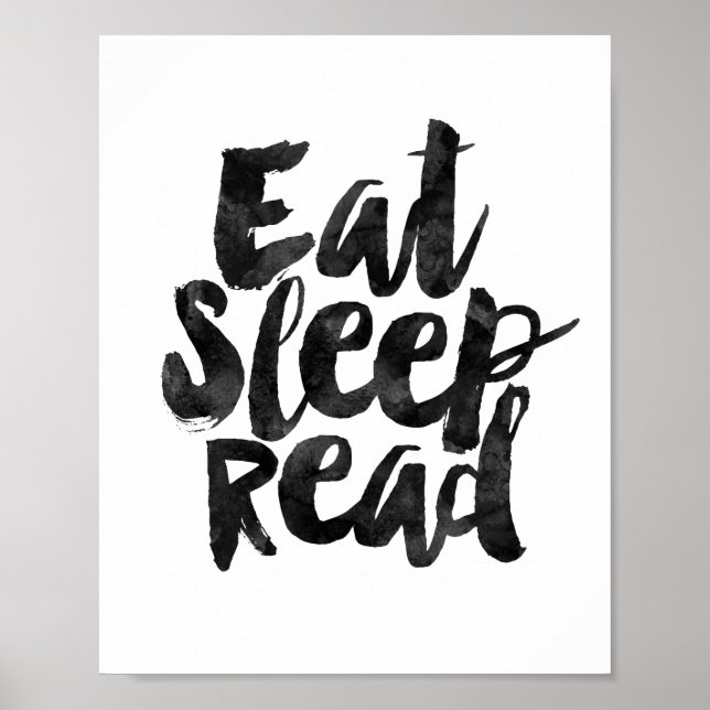 Eat Sleep Read Poster (Front)