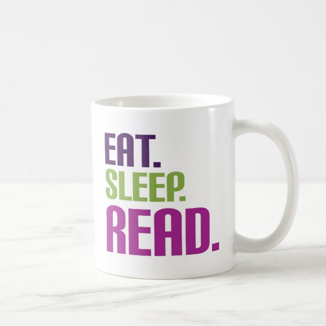 Eat Sleep Read shirts and gifts Coffee Mug (Right)