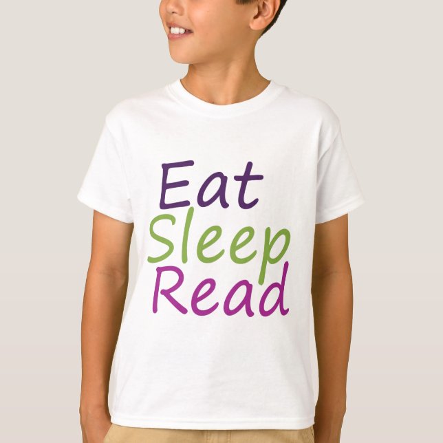 Eat Sleep Read T-Shirt (Front)