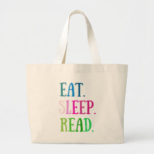 EAT SLEEP READ tote