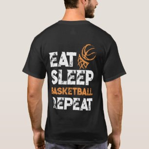 Eat Sleep Reat Gift Dunk Basketball T-Shirt