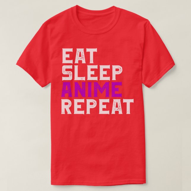 Eat Sleep  Repeat Funny JapaneseGift  Lover T-Shirt (Design Front)