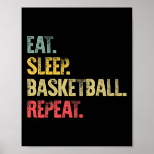 Eat Sleep Repeat Gift Shirt Eat Sleep Sketll Repea Poster