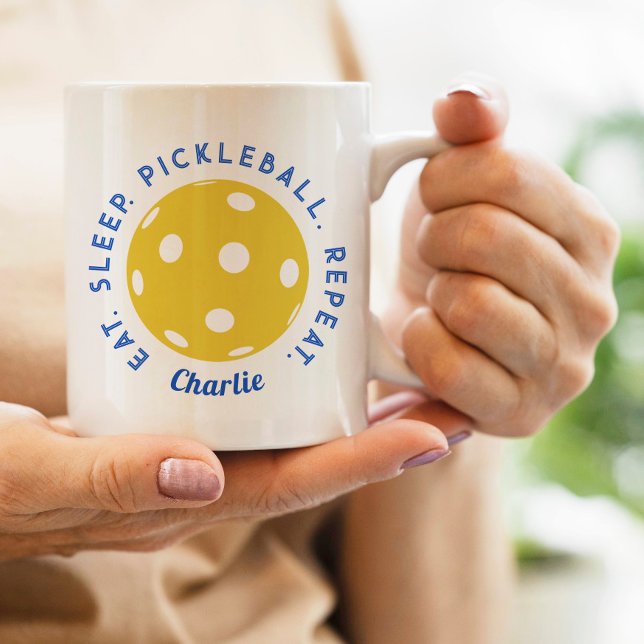 Eat Sleep Repeat: Pickleball Coffee Mug (Creator Uploaded)