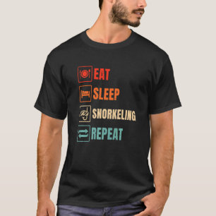 Eat Sleep Repeat Snorkelling Scuba Diver Diving Sn T-Shirt