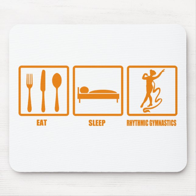 Eat Sleep Rhythmic Gymnastics Mouse Pad (Front)