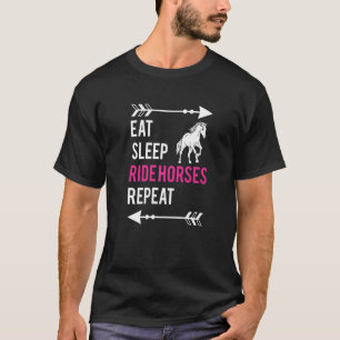 Eat Sleep Ride Horses Repeat Equestrian Vaulting T-Shirt
