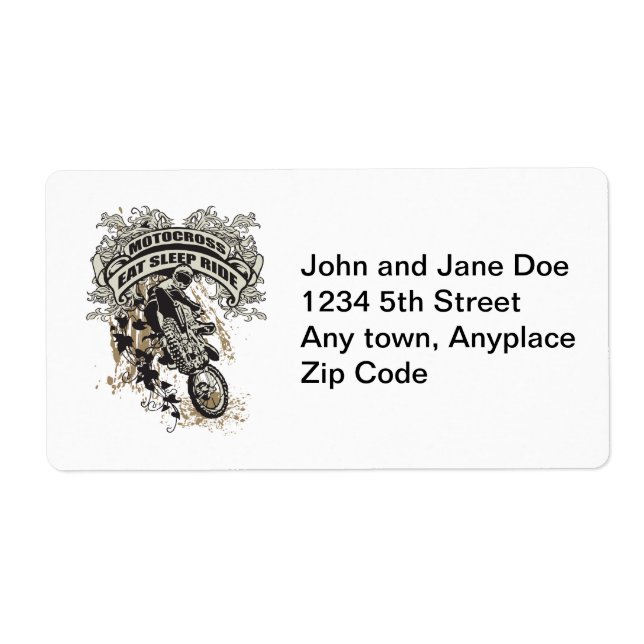 Eat, Sleep, Ride Motocross (Front)