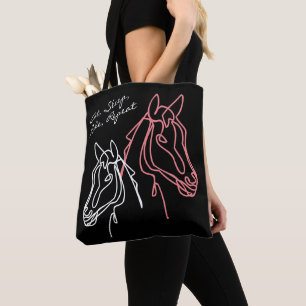 Eat Sleep Ride Repeat horse quote tote bag