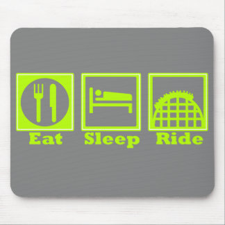 Eat, Sleep, & Ride (Roller Coasters) Mouse Pad