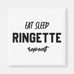 Eat Sleep Ringette Repeat Ringette Player Gifts Magnet
