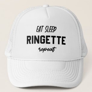 Eat Sleep Ringette Repeat Ringette Player Gifts Trucker Hat