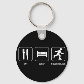 Eat Sleep Rollerblade Keychain