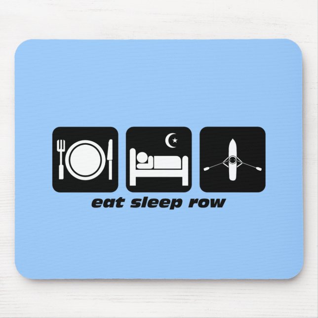 eat sleep row mouse pad (Front)