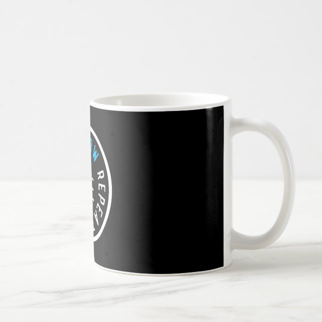 Eat Sleep Row Repeat Matching Crew Team Rowing Boa Coffee Mug (Right)