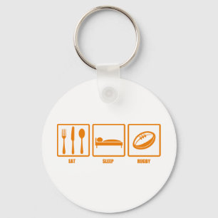 Eat Sleep Rugby Key Ring