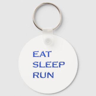 EAT SLEEP RUN NVN102 navinJOSHI wisdom script text Key Ring