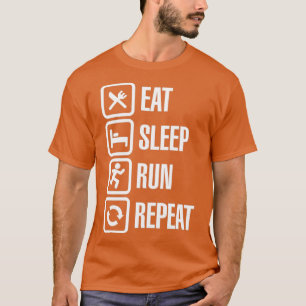 Eat sleep run repeat Essential  T-Shirt