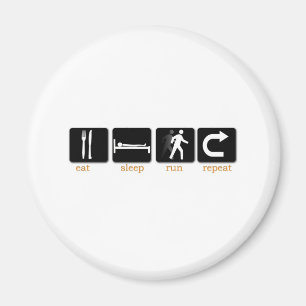 Eat Sleep Run Repeat Magnet