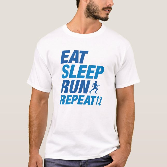 Eat Sleep Run Repeat T-Shirt (Front)