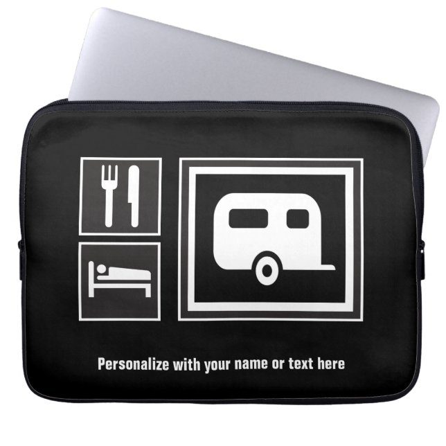 Eat Sleep RV Laptop Sleeve (Front)