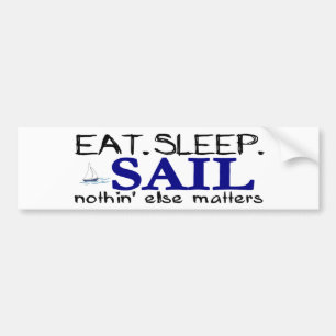 Eat Sleep Sail Bumper Sticker