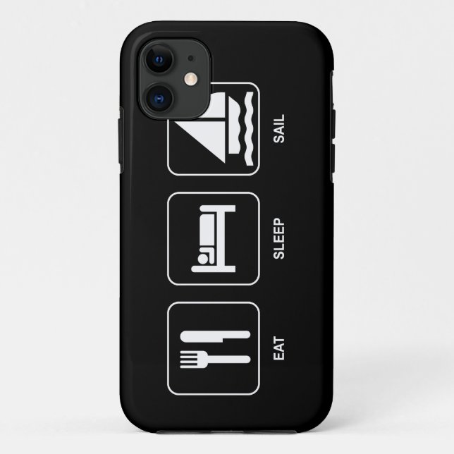 Eat Sleep Sail Case-Mate iPhone Case (Back)