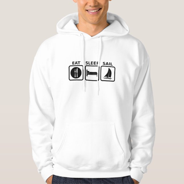 Eat Sleep Sail Hoodie (Front)