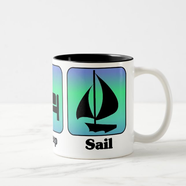 Eat Sleep Sail mug (Right)